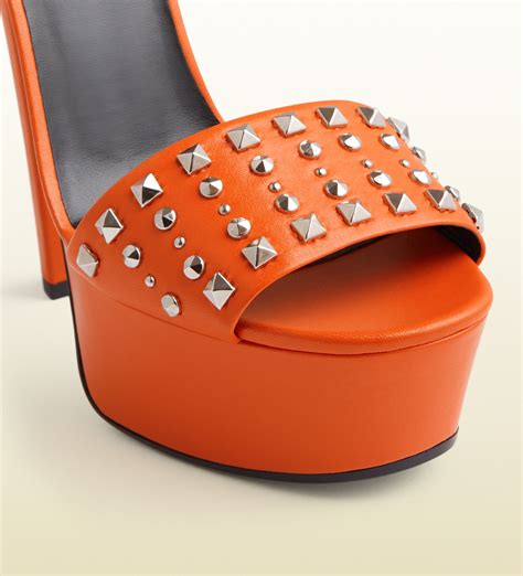 gucci orange wrap heels|Gucci Heels for Women .